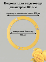 Решетка вентиляционная на магнитах КП100 Манго