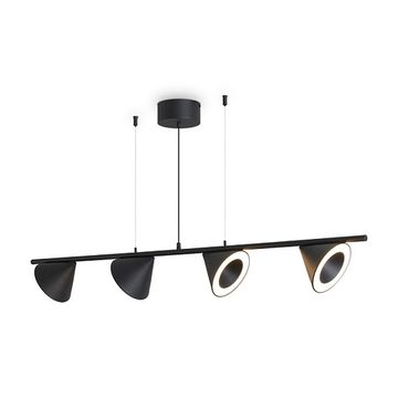 Подвесной светодиодный светильник 28W 3000K FR6141PL-L28B чёрный Etro Freya