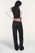 Джинсы TRF с низкой талией и широкими брючинами - ZARA
