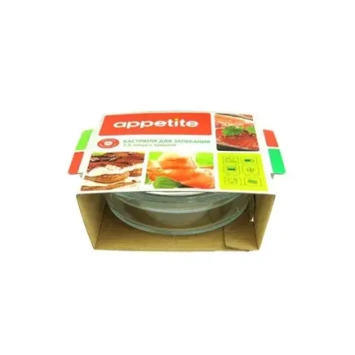 Кастрюля стекл 2,5л ТМ Appetite