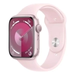 Apple Watch Series 9, 41 мм, из алюминия розового цвета, спортивный ремешок