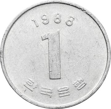 1 вона 1988 Южная Корея