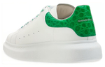 Alexander McQueen Oversized Sneaker "White Green Crocodile"