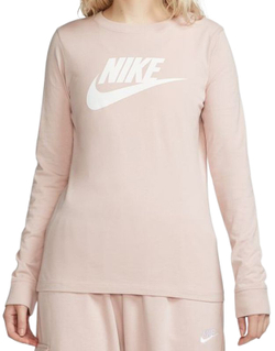 Женская теннисная футболка (dł. Рукава) Nike Swoosh Essential Long Sleeve Icon Futura - pink oxford