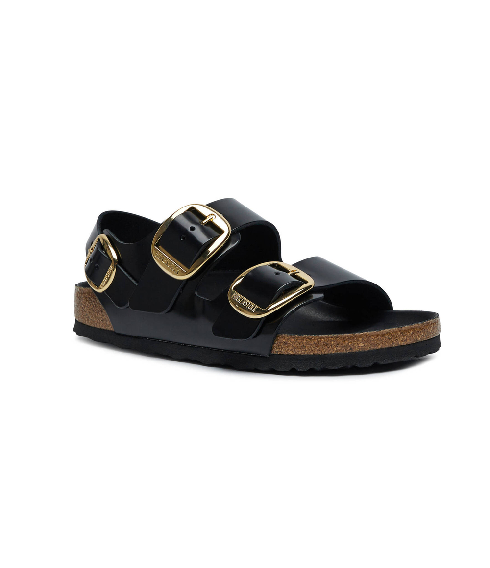 Босоножки кожаные lena Birkenstock - черный(1024211)