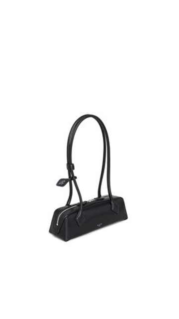ALAÏA МАЛЕНЬКАЯ КОЖАНАЯ СУМКА LE TECKEL, ЧЕРНЫЙ