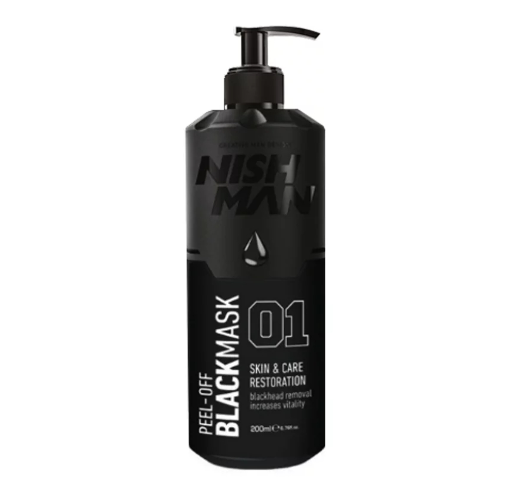 МАСКА ДЛЯ ЛИЦА NISHMAN BLACK PEEL-OFF MASK черная