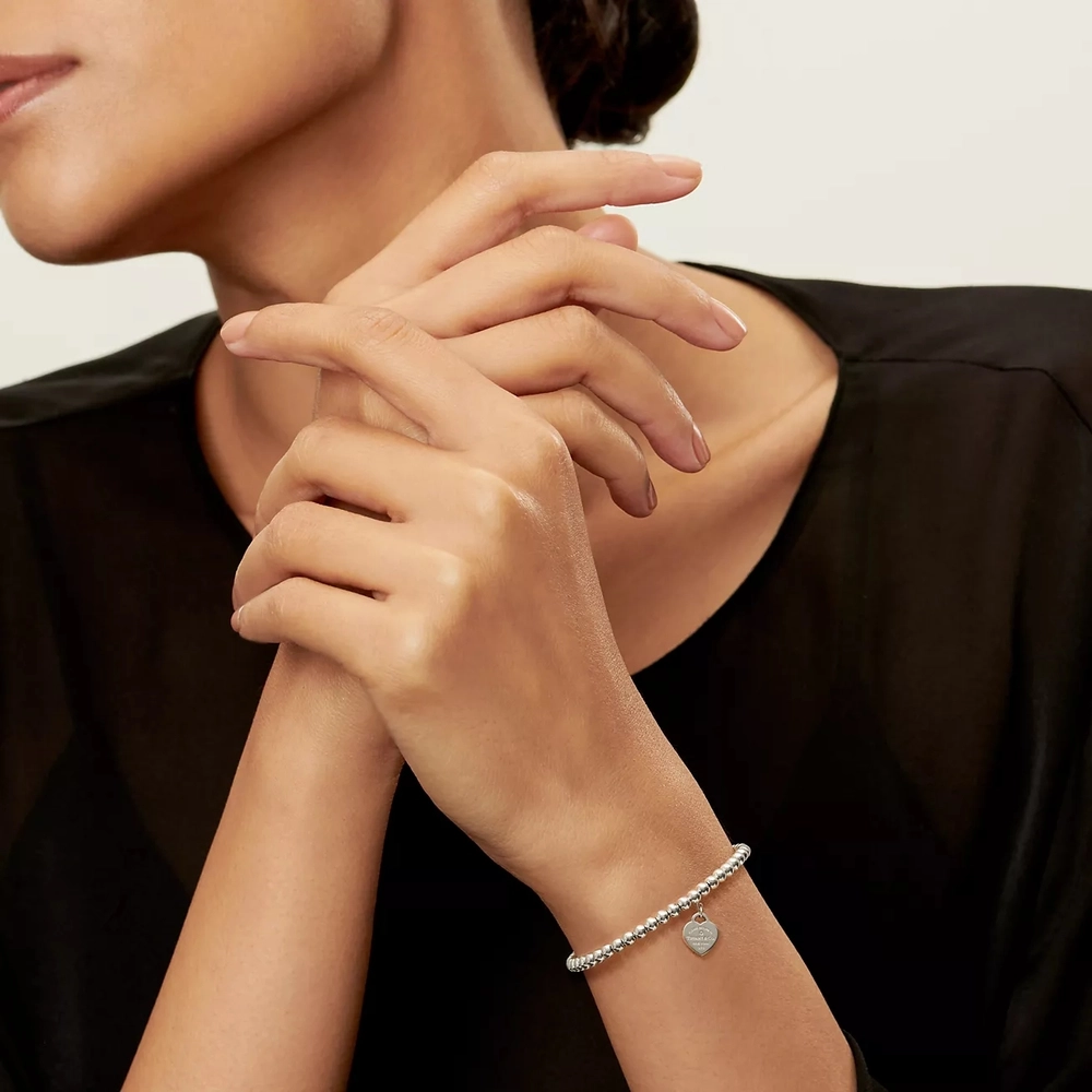 Браслет из серебра с голубой эмалью и бриллиантом 💠Tiffany. В наличии