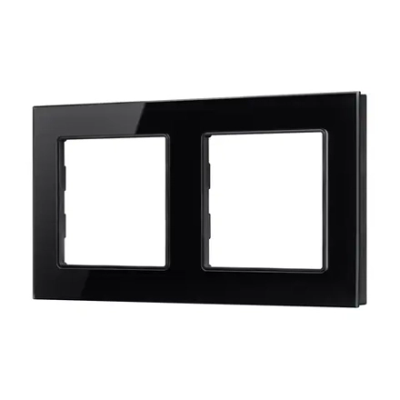 Рамка стеклянная FRM-GLARE-GS-2-BK (Arlight, -)