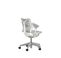 Кресло Herman Miller Cosm, низкая спинка, цвет Mineral, подлокотники «лепестки» (Leaf)