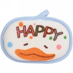 Губка для тела махровая детская «Happy baby - Утёнок Кря» , 13,5*8,5 см (ZIP пакет)