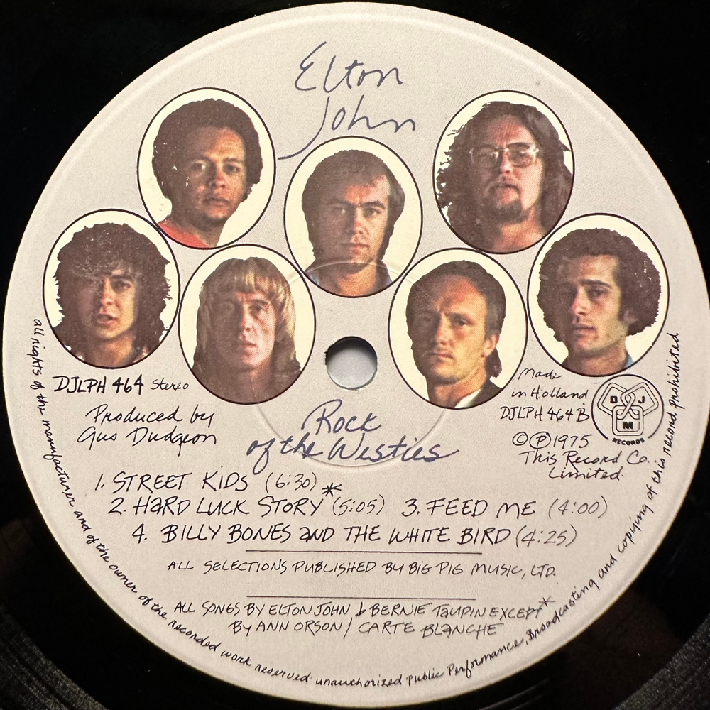 Elton John - Rock Of The Westies (Голландия 1975г.)