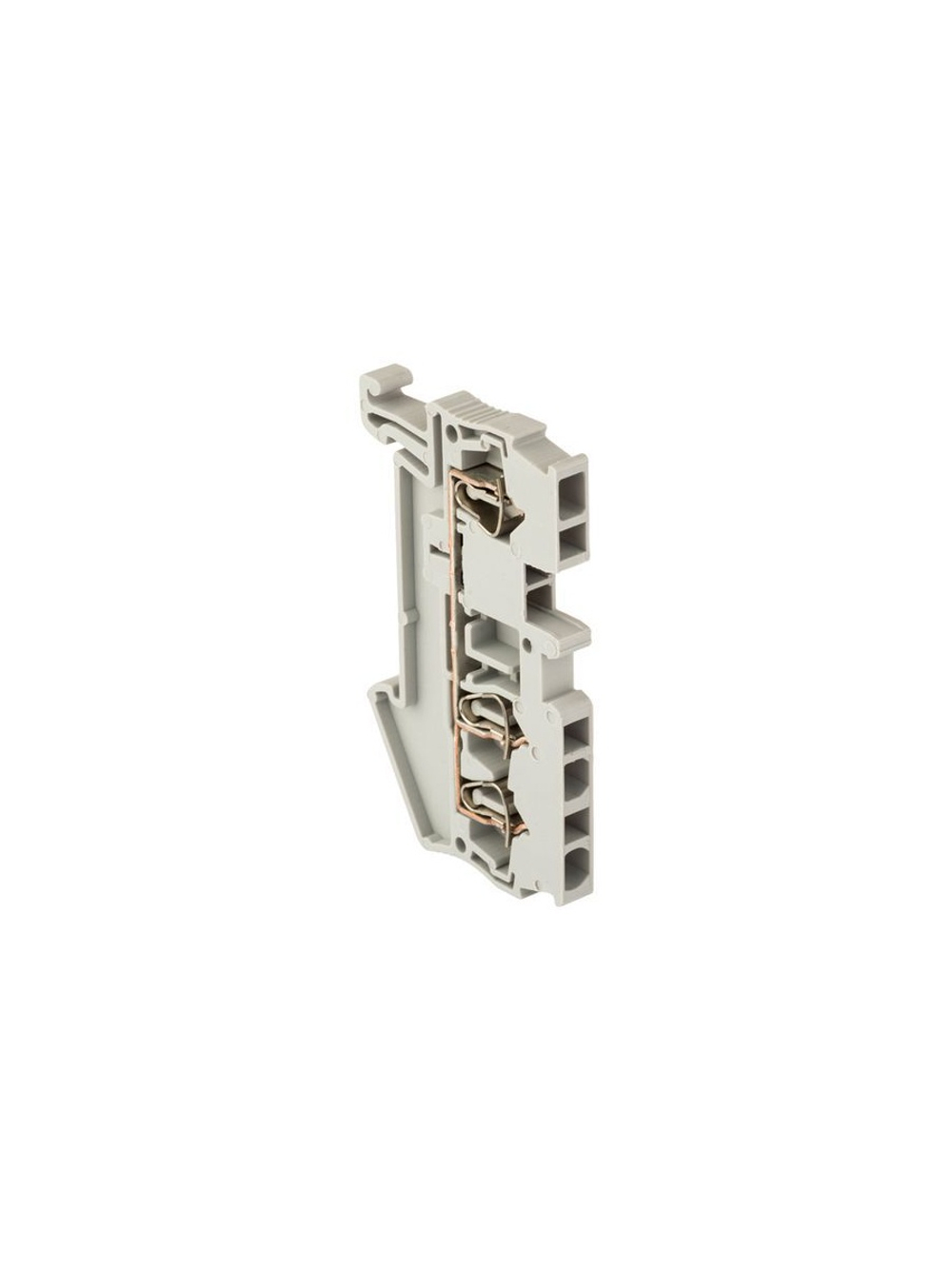 Колодка клеммная ST-2.5 28А 3 вывода пружинная сер. EKF plc-jxb-st-2.5-3