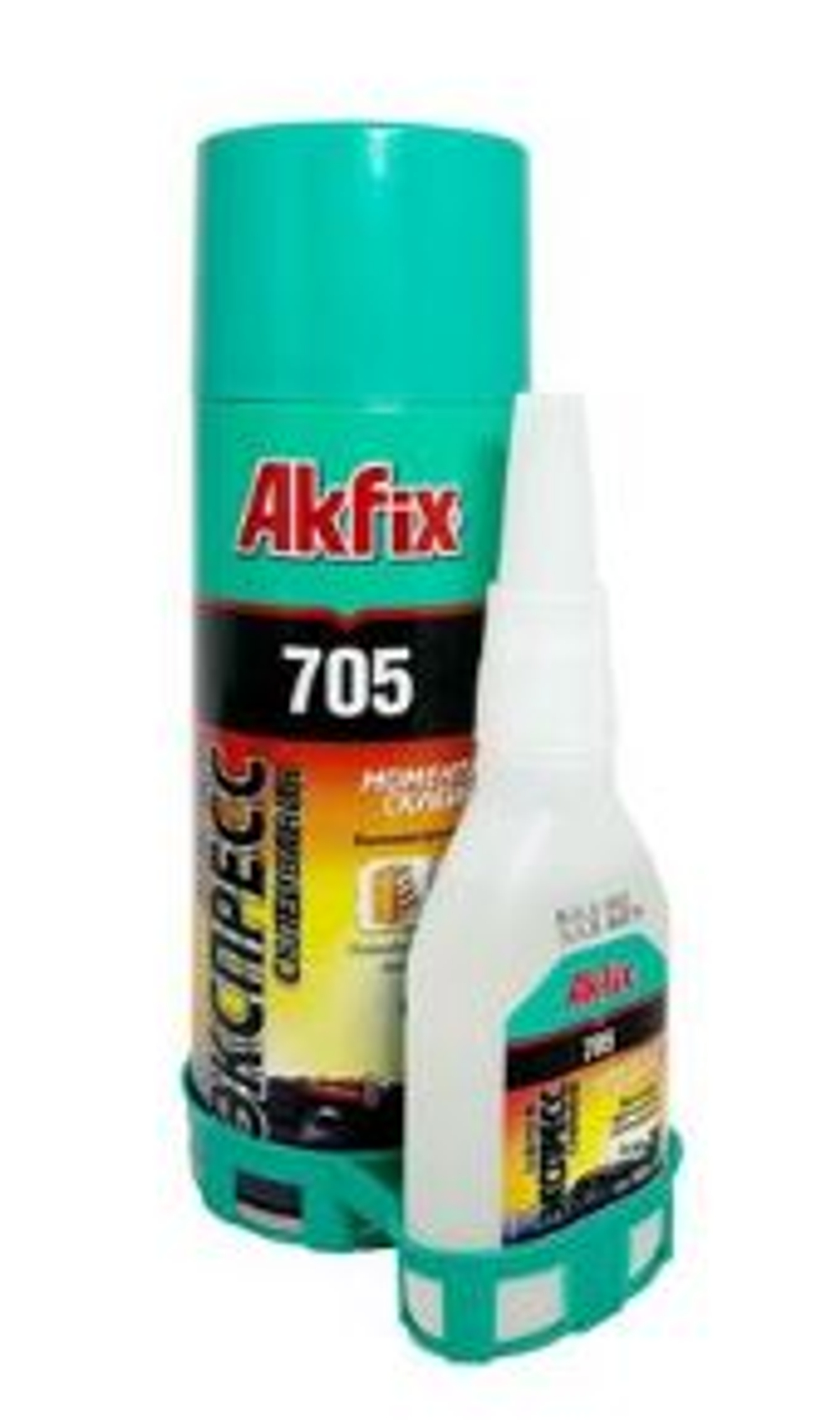 Клей эпоксидный 2-компонентный  Akfix705 (Акфикс 705) 100гр+400мл набор экспресс склеивания GA065