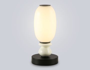 Настольная светодиодная лампа LED 6W 3000K LH53154 BK/WH чёрный/белый High Light Ceramo Modern Ambrella