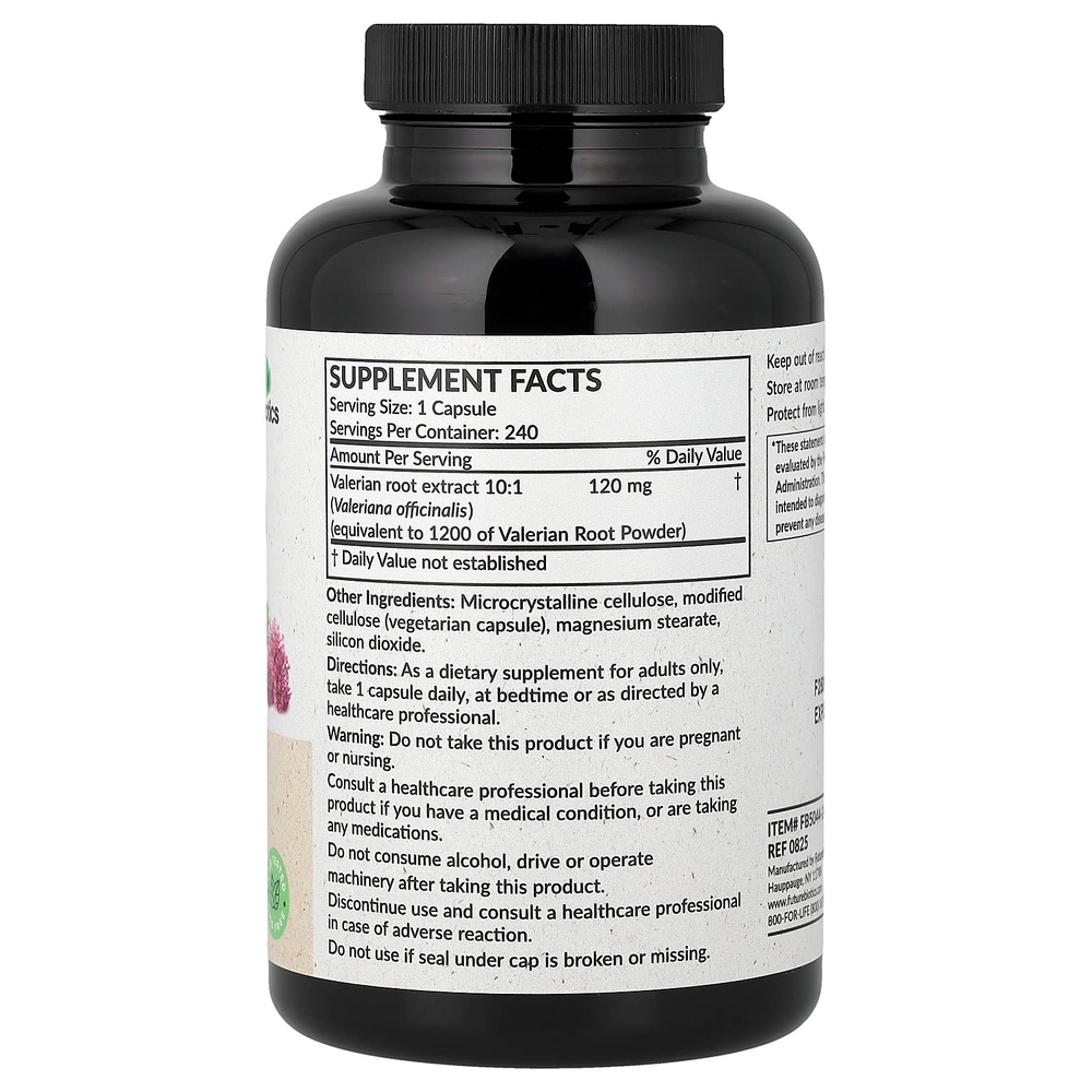 Futurebiotics, корень валерианы, 240 вегетарианских капсул