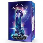 Фаллоимитатор Magic Hero (19*5), фиолетово-зелёный с перламутром