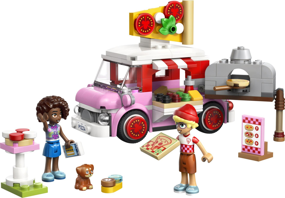 Конструктор Лего Френдс Грузовик для перевозки пиццы 42694 | LEGO Friends Pizza Truck | грузовик модель 190 деталей | 6+