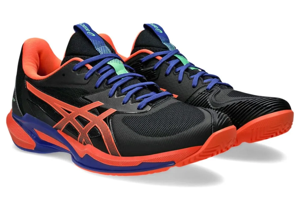 Мужские кроссовки для Padel Asics Solution Speed FF 3 Padel - black/vivid coral