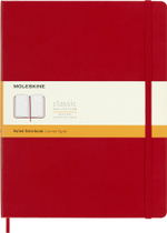 Блокнот Moleskine Classic (QP090F2) XLarge 190х250мм 192стр. линейка твердая обложка красный