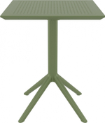 Стол пластиковый складной Siesta Contract Sky Folding Table 60, оливковый