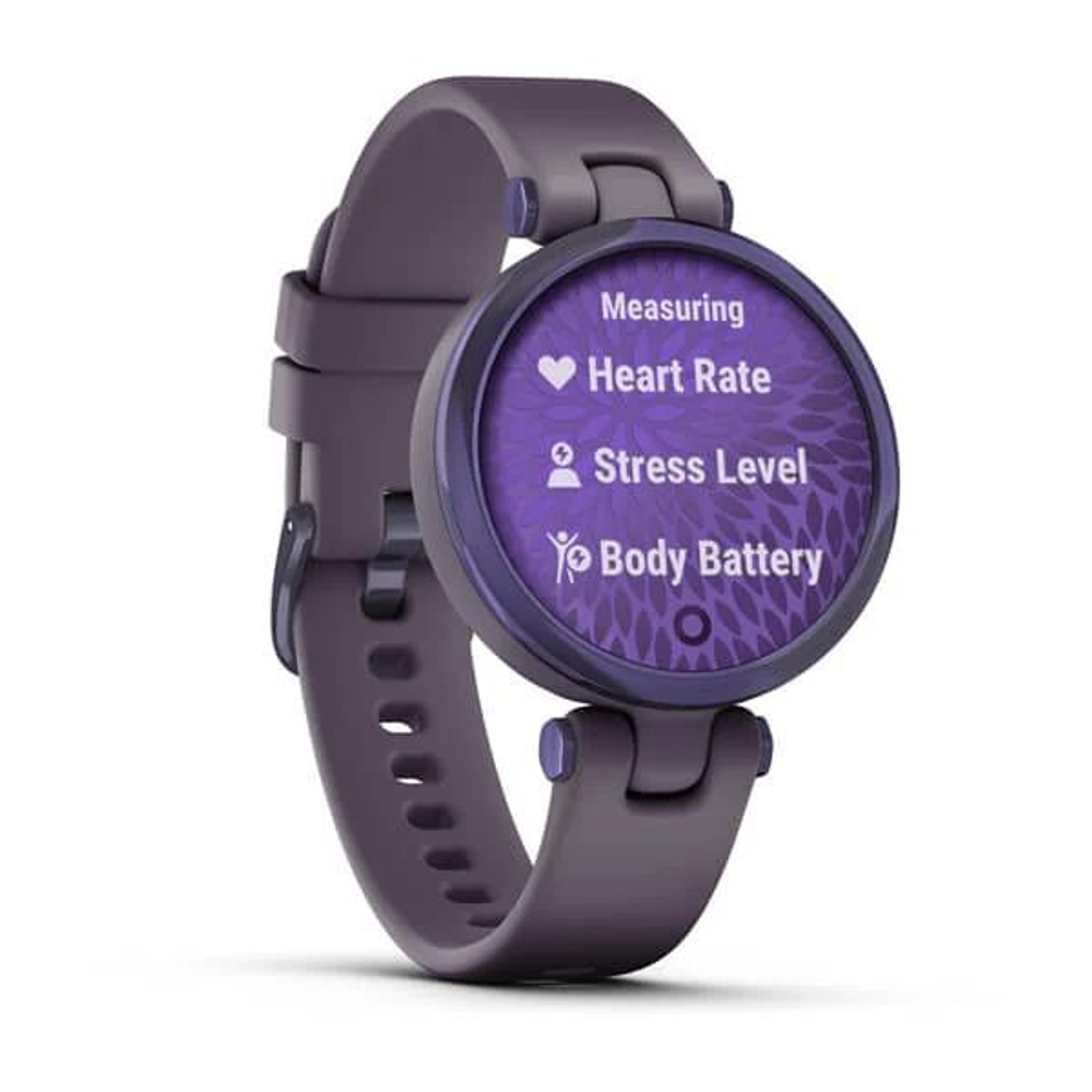 Часы Garmin Lily безель цвета полночная орхидея, корпус темная орхидея и силиконовый ремешок, 010-02384-12