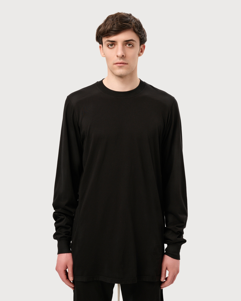 RICK OWENS DRKSHDW ЛОНГСЛИВ ЧЕРНЫЙ С ВЫРЕЗОМ