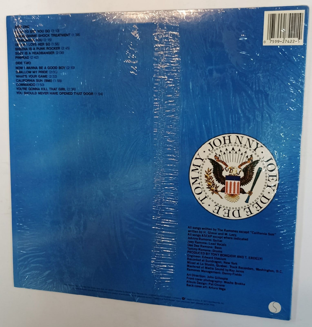 Винтажная виниловая пластинка Ramones Leave Home (USA 1977)