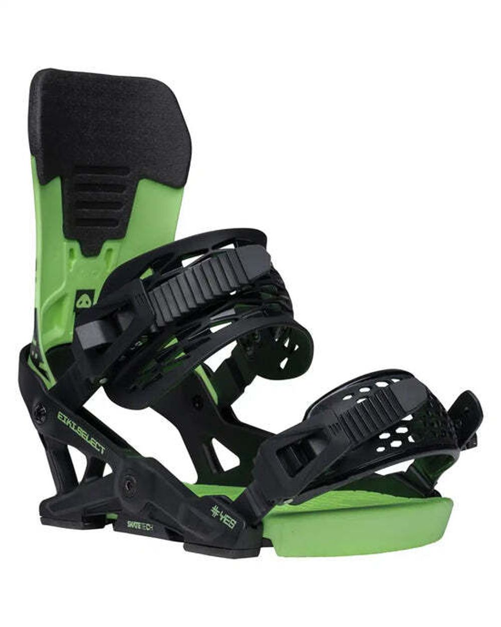 Крепления для сноуборда YES Select Eiki Green Glow