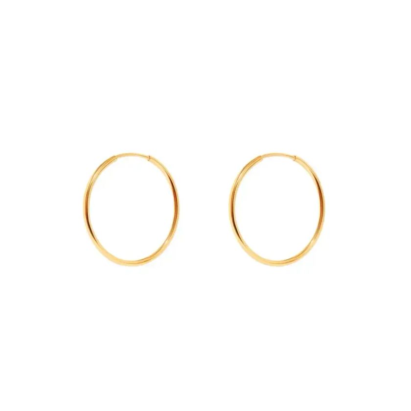 Серьги-конго Золотые – 2 см