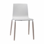 Стул пластиковый Scab Design Natural Alice, беленый ясень, лен