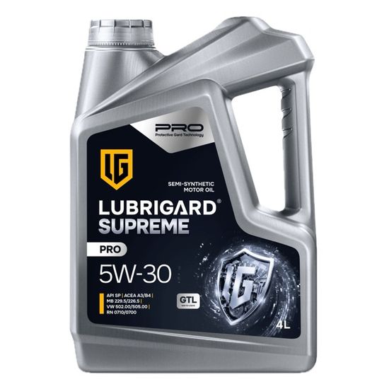 SUPREME PRO SAE 5W-30 GTL LUBRIGARD масло 4 Литра