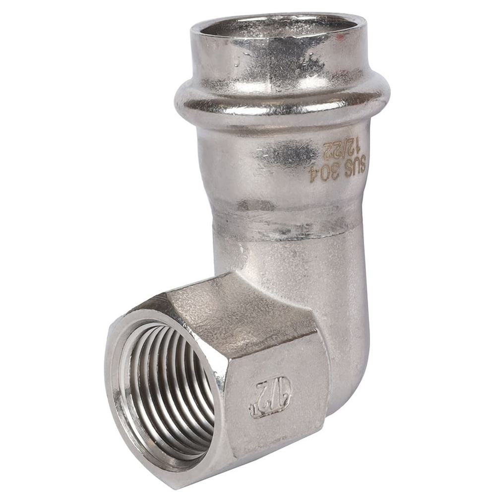 ROMMER Угольник-переходник с ВР 22x1/2" из нержавеющей стали прессовой