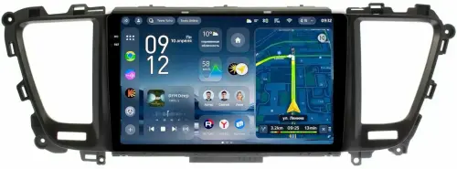 Магнитола для KIA Carnival 3 2014-2020 (большая рамка) - Teyes CC4-PRO монитор 9.5" 2K QLED на Android 13, Быстрейшая, Snapdragon 778G, ИИ, CarPlay, DSP, 4G SIM-слот