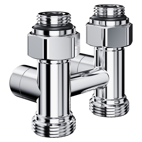 Узел нижнего подключения Royal Thermo Design прямой 1/2quot;х3/4quot;EK (хром)