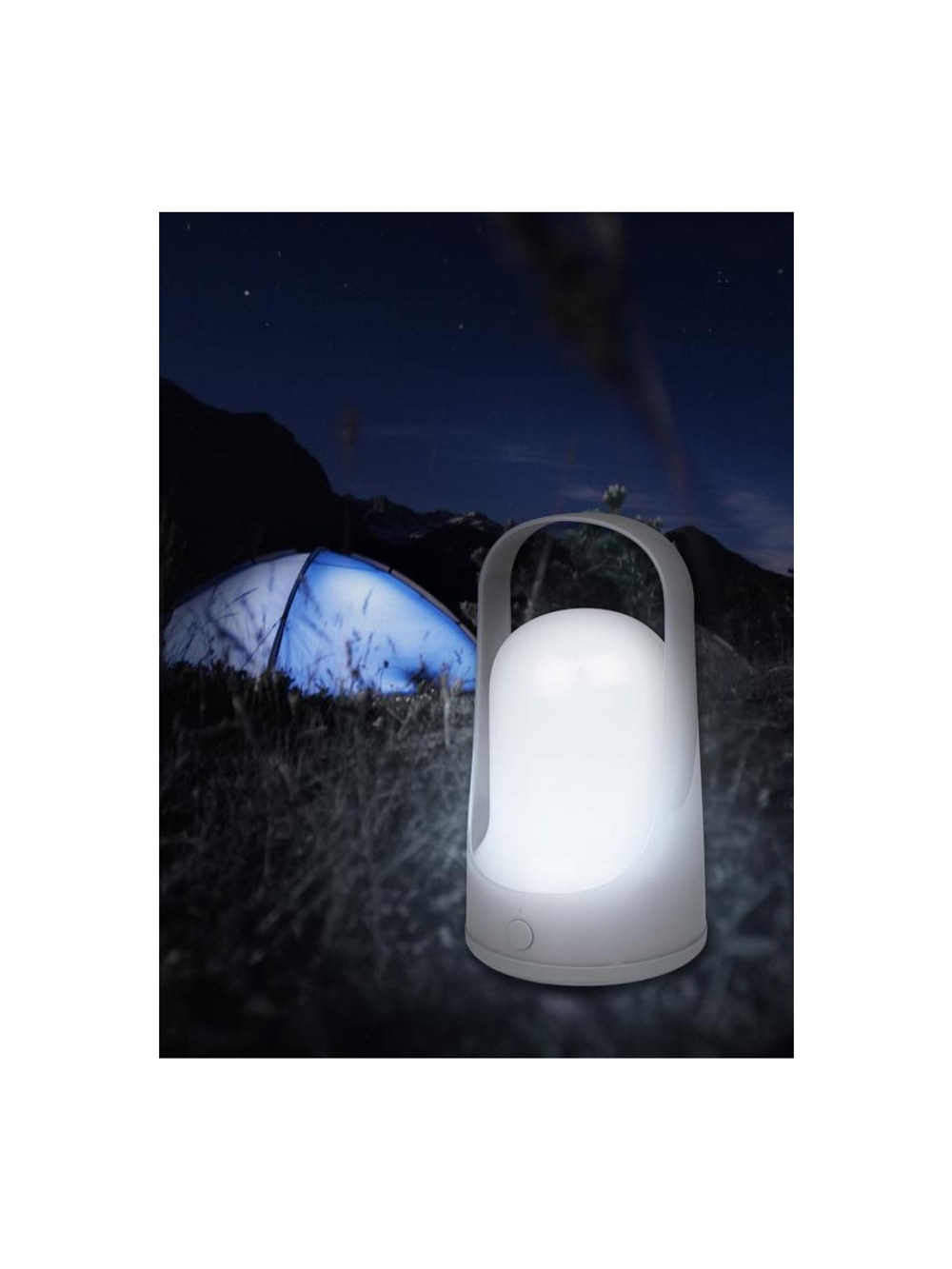 Фонарь светодиодный аккумуляторный кемпинговый Accu5-L60-gy 60SMDх0.5Вт 220/350/650лм 8000-9000К IP20 (Li-ion аккумулятор 3.7В 18650 3600мА.ч) диммер сер. JazzWay 5058323
