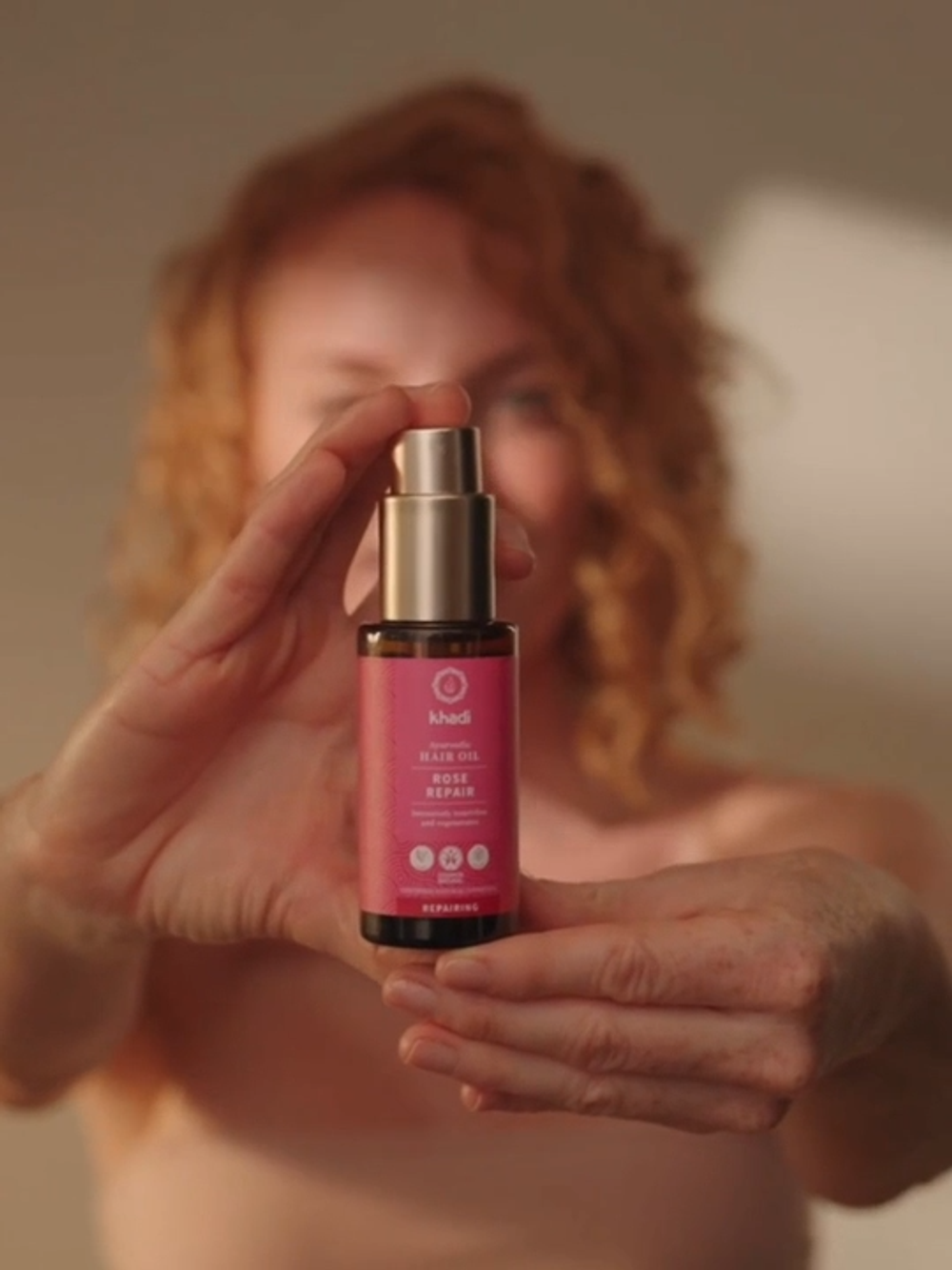 Восстанавливающее масло для волос Khadi Hair Oil Rose, 50 мл