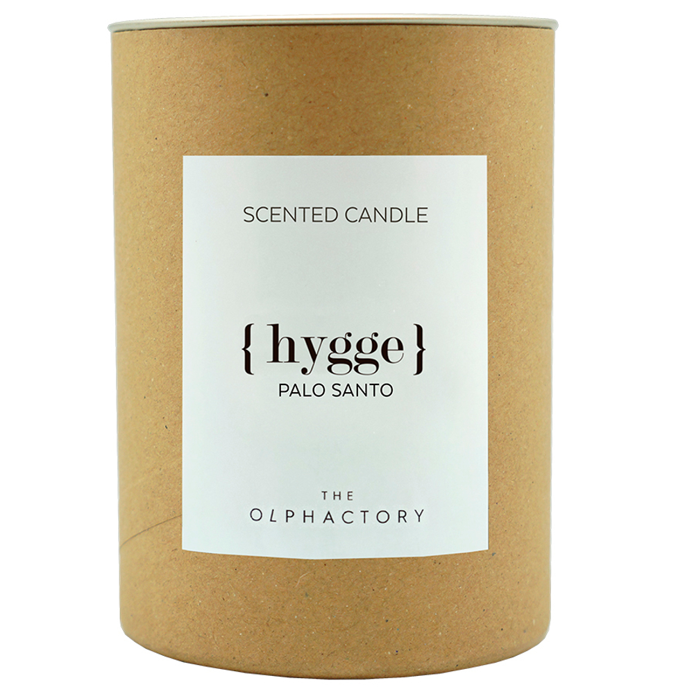 Свеча ароматическая the olphactory, hygge, palo santo, 40 ч