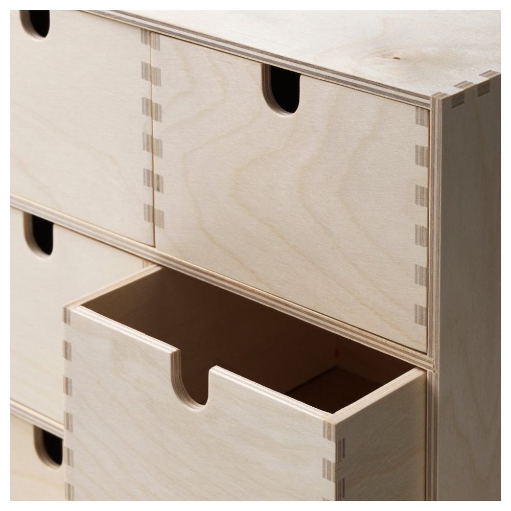 IKEA MOPPE  (ИКЕА МОППЕ)  -  Миникомод - берёзовая фанера 31x18x32 см