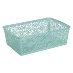 КОРЗИНКА УНИВЕРСАЛЬНАЯ FLORAL, 300Х195Х95 ММ (МИКС1) розовый/светло-голубой