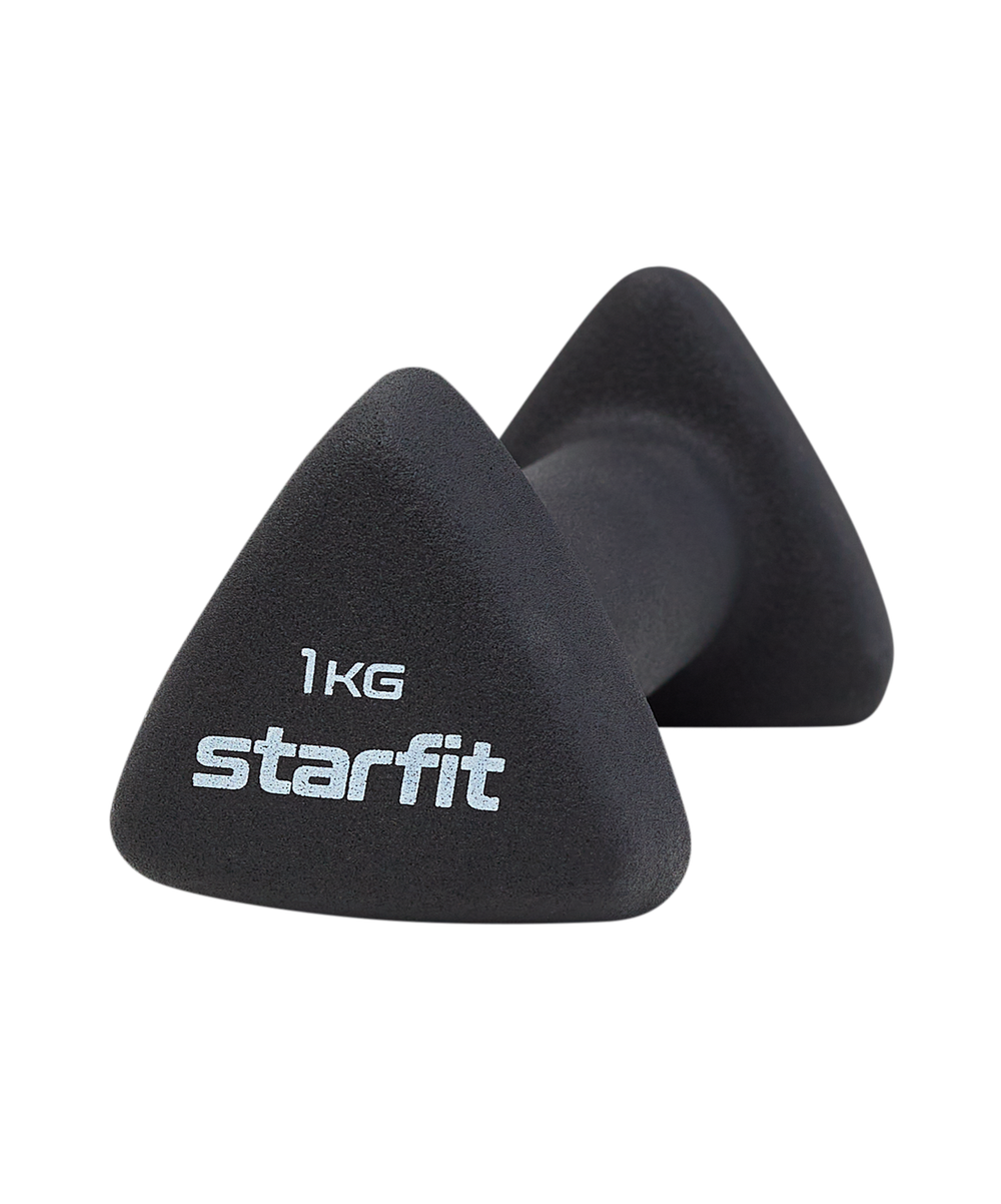 Гантель неопреновая STARFIT DB-205 1 кг, черный