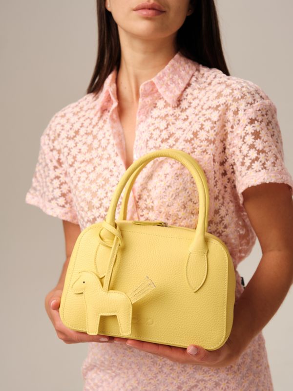 Кожаная сумка Polly summer DBR 31401 желтый нарцисс