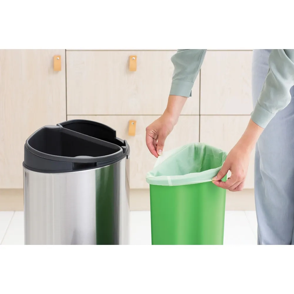 Brabantia Touch Bin New 23+10л контейнер для мусора New Recycle EAN 8710755100680