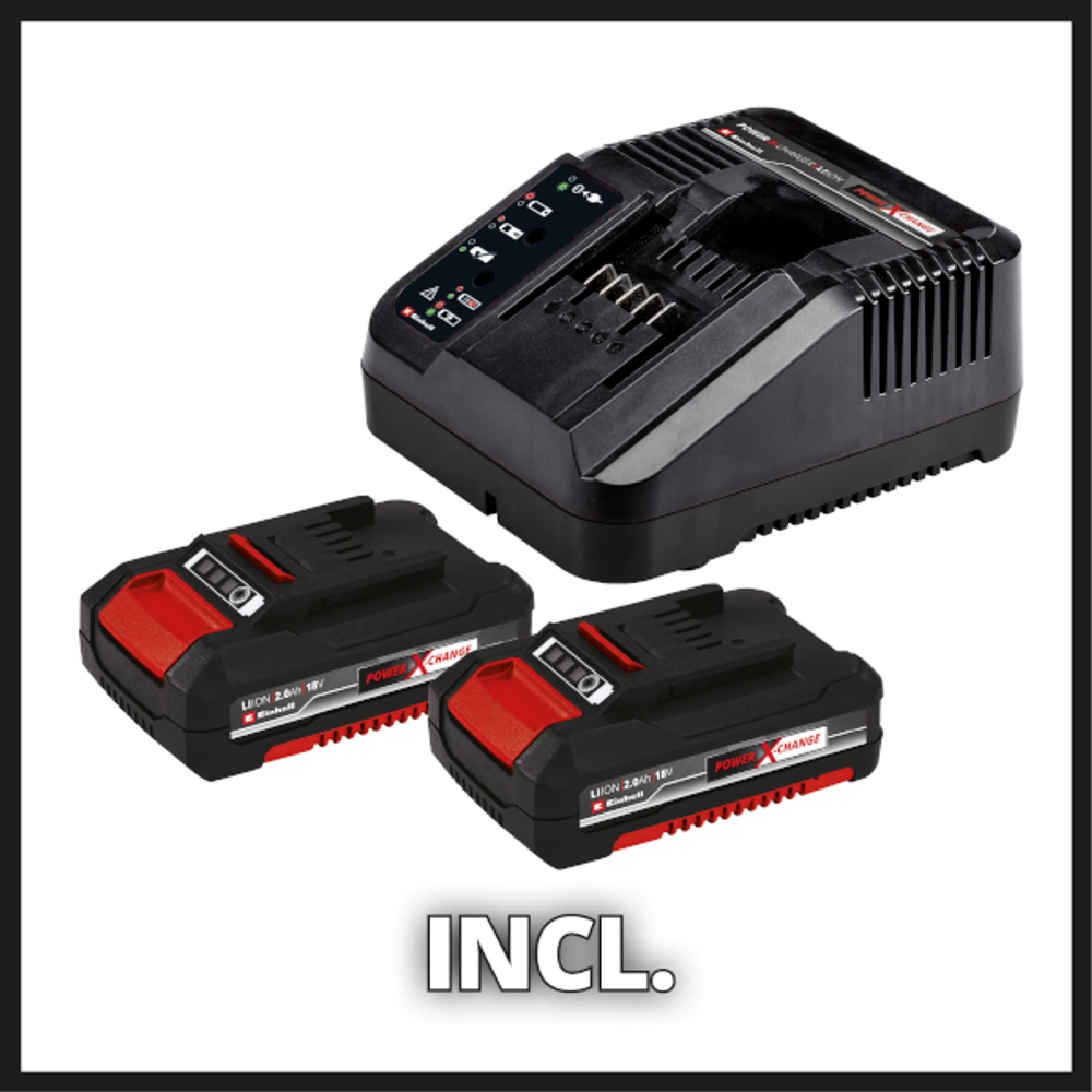 Дрель-шуруповерт 18V Einhell PXC TE-CD 18/40 Li BL, бесщеточная 2хАКБ 2Ач и ЗУ