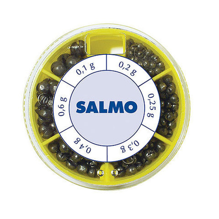 Набор грузил Salmo ДРОБИНКА 100 г, 6 секций, стандартные
