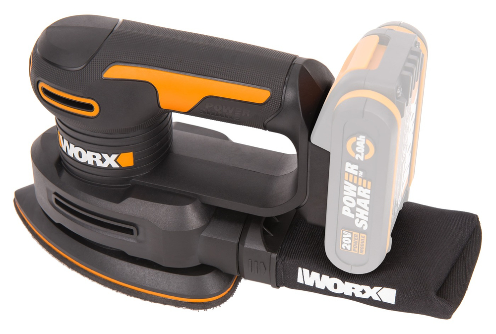 Аккумуляторная дельто-шлифовальная машина WORX WX822.9 20В