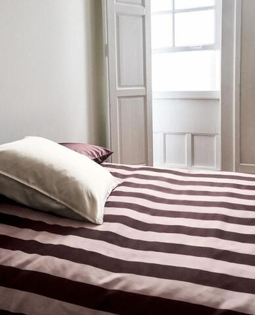 ZARA HOME ПОДОДЕЯЛЬНИК В ПОЛОСКУ, РОЗОВЫЙ