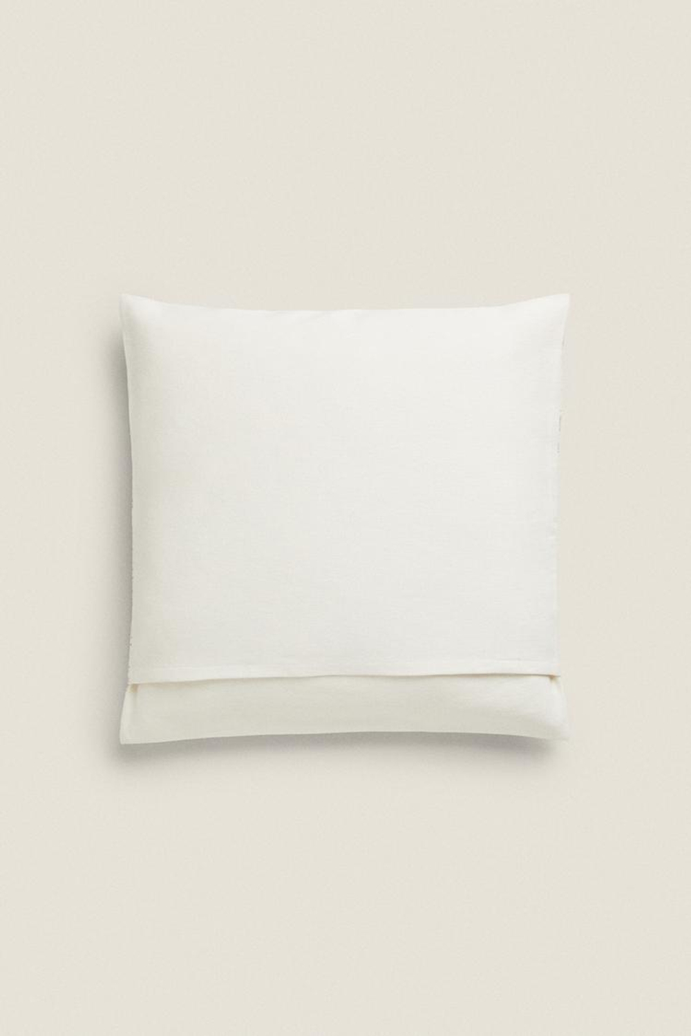 ZARA HOME ЧЕХОЛ ДЛЯ ДЕКОРАТИВНОЙ ПОДУШКИ С ГЕОМЕТРИЧЕСКИМ ПРИНТОМ, КРЕМОВЫЙ