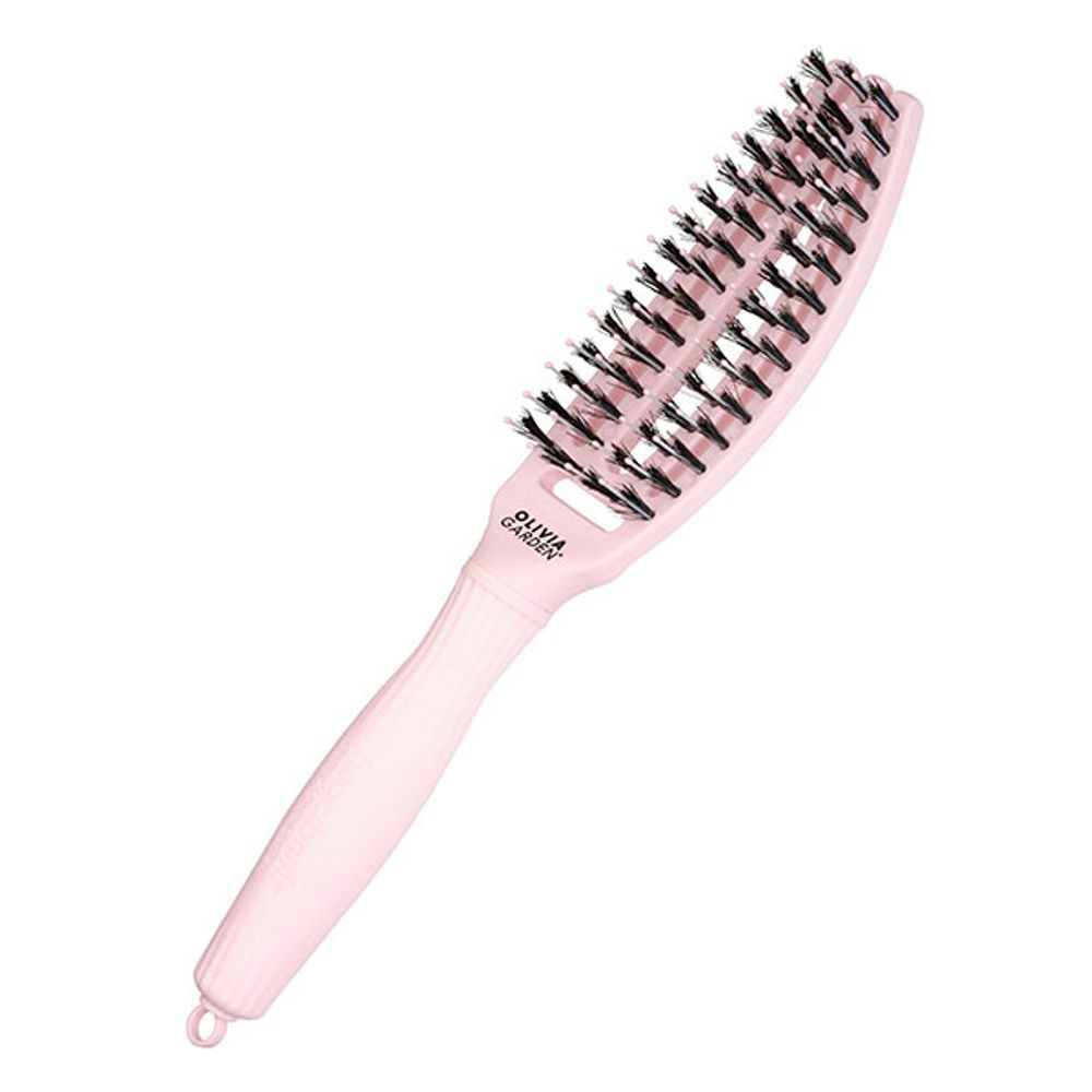 Щетка для волос Olivia Garden Fingerbrush Care Iconic Boar&Nylon Pastel Pink S - 2