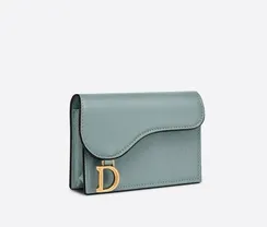Держатель карты с клапаном Dior голубой